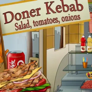 Doner Kebab : Salad Tomatoes Onions