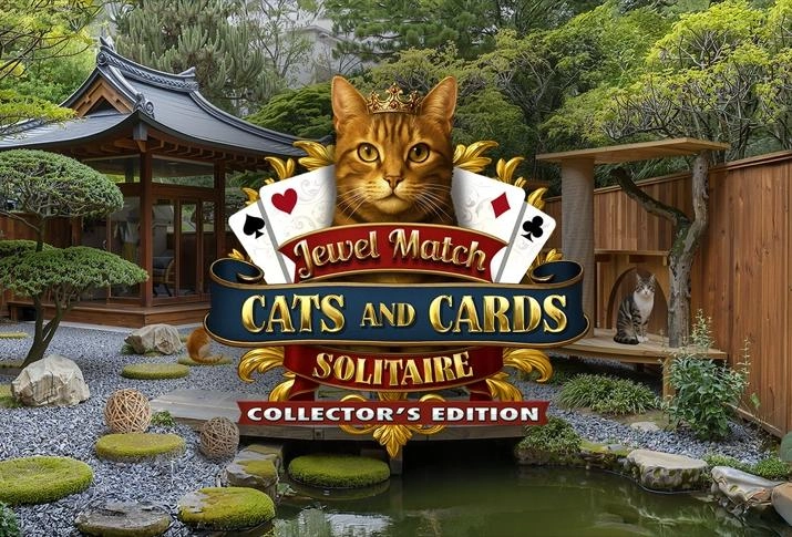 Jewel Match Solitaire Cats and Cards Collector's Edition